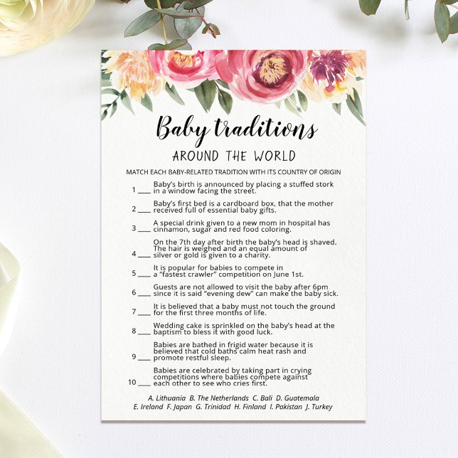 juego Baby Traditions Tarjeta fiesta Baby Shower (Subido por el creador)