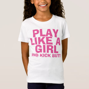 JUEGO COMO CHICA, camisetas para niños y adolescen