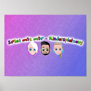 Juego con mí Kiderspielzeug póster