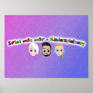 Juego con mí Kiderspielzeug póster