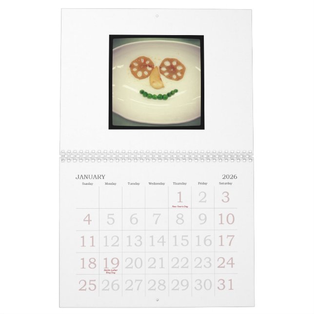 Juego con su calendario de la comida (Jan 2026)