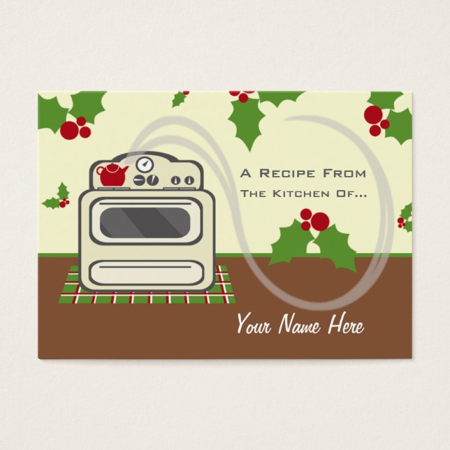 Juego De 100 Tarjetas De Receta De Navidades - Coc (Frente)