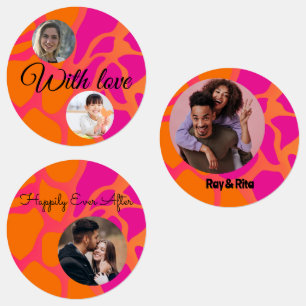 Juego de 15 fotos con pegatinas personalizadas con