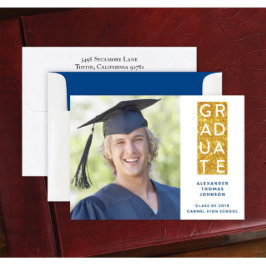 Juego de 24 Anuncios de Graduación de Banner de Or