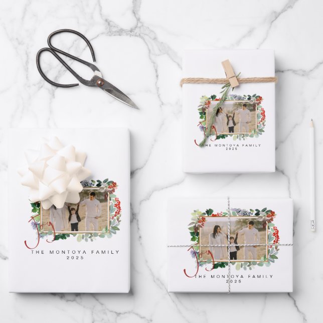 Juego de 3 hojas planas de papel de regalo (Anverso)