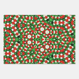 Juego de 3 hojas planas de papel de regalo