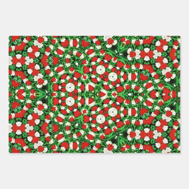 Juego de 3 hojas planas de papel de regalo (Anverso)