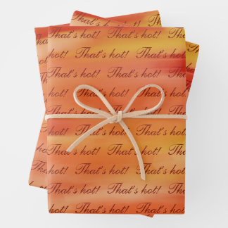Juego de 3 hojas planas de papel de regalo