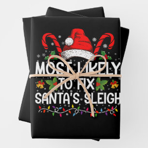 Juego de 3 hojas planas de papel de regalo