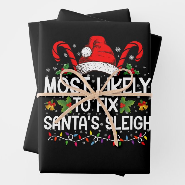 Juego de 3 hojas planas de papel de regalo (In situ)