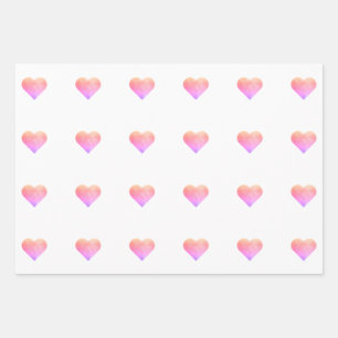 Juego de 3 hojas planas de papel de regalo