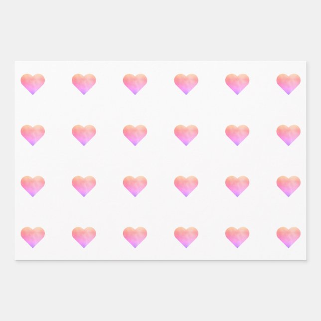 Juego de 3 hojas planas de papel de regalo (Anverso)