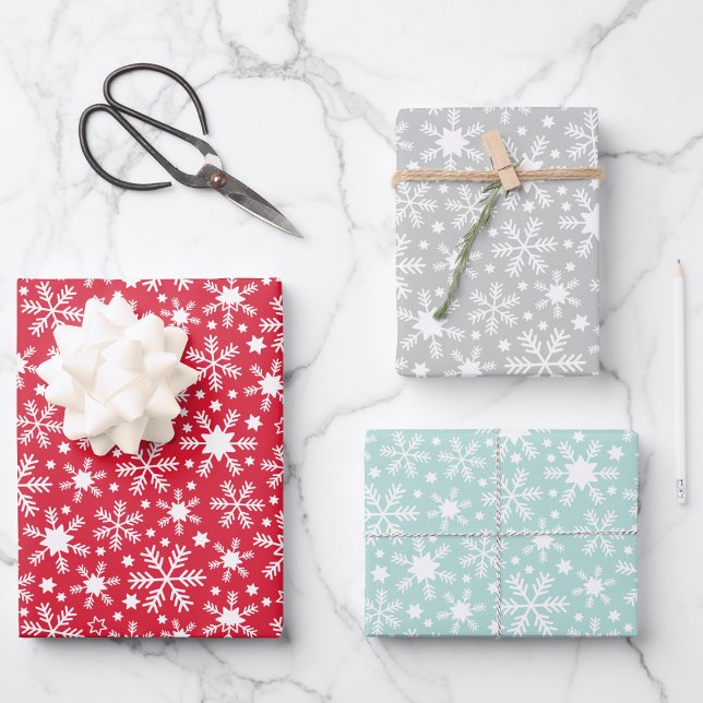 Juego de 3 hojas planas de papel de regalo con cop (Subido por el creador)