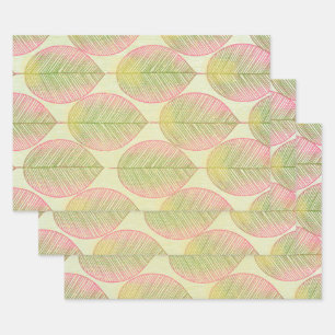 Juego de 3 hojas planas de papel de regalo - Hoja