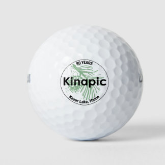 Juego de 3 pelotas de golf del 80º año de Kinapic