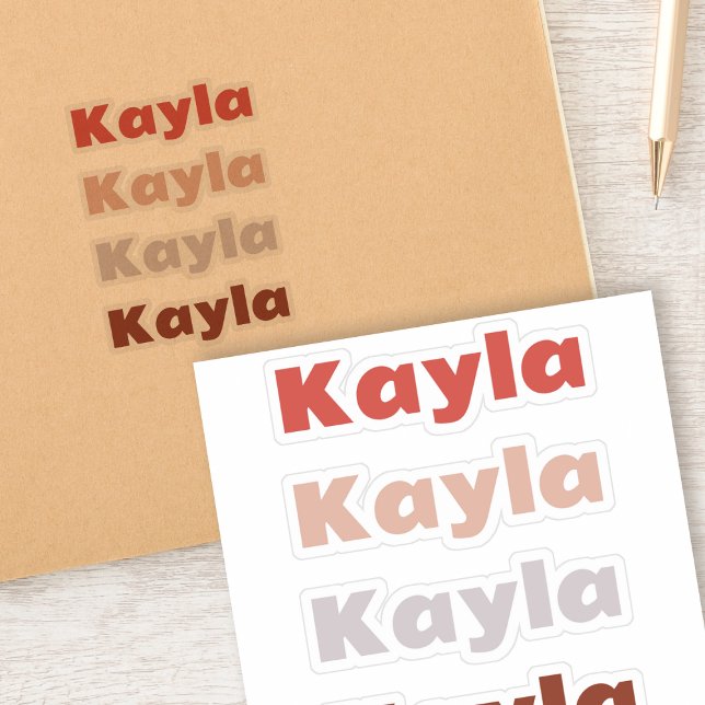 Juego de 4 etiquetas con nombres de moda Kayla Peg (Organize with Color, Personalize with Flair! 🌈✨)