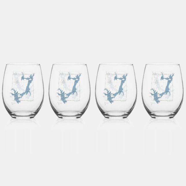 Juego de 4 vasos de vino sin tallo (Anverso)