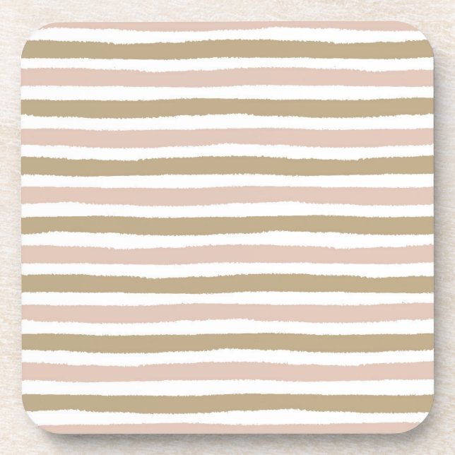 Juego de 6 Posavasos Rayados Horizontales (Frente)