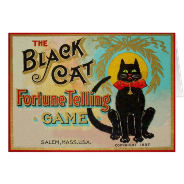 Juego de adivinación de gato negro (Anverso (Horizontal))