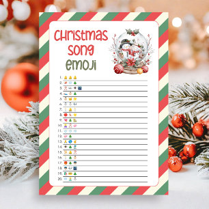 Juego de adivinanza divertida de Navidad con emoji