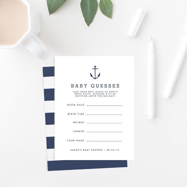 Juego de adivinanzas Baby Shower para el ancla náu (Subido por el creador)