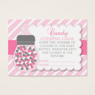 Juego de adivinanzas de Baby Shower de la botella