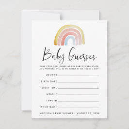 Juego de adivinanzas de color de agua crudo arco i