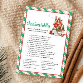 Juego de Adivinanzas de Navidad para Fiesta de Nav