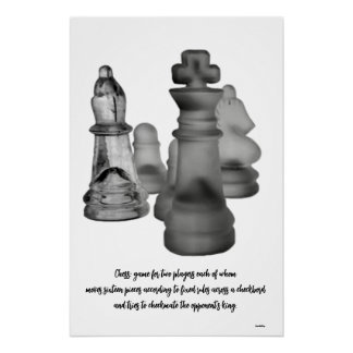 Juego de ajedrez poster
