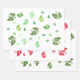 Juego de ajuste de regalo - Hojas holly