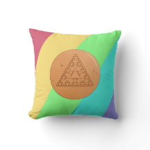Juego de almohada arco iris Dalgona Triángulo Múlt