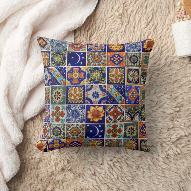 Juego de almohada de imagen de mosaico de estilo s (Manta)