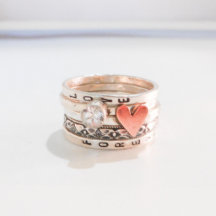 Juego de anillos de Personalizado de amor ruso // 