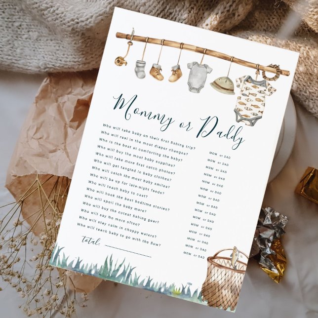 Juego de Baby Shower de Mamá o Papá Pescando Diver (Subido por el creador)