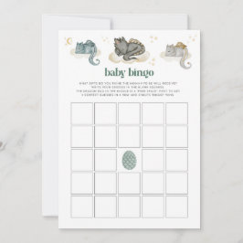 Juego de Baby Shower Dragon Baby Bingo