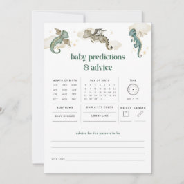 Juego de Baby Shower Dragon Baby Predictions & Adv