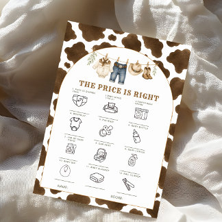 Juego de Baby Shower Little Cowboy El Precio es Co