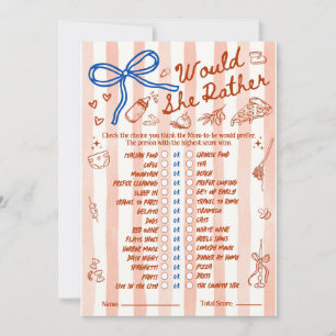 Juego de Baby Shower "¿Qué Preferiría Ella?" en Ro
