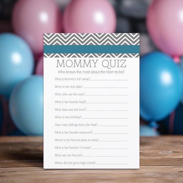 Juego de Baby Shower - Quién conoce mejor a mamá (Custom Shower Game)