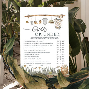 Juego de Baby Shower Reel Fun Fishing Over o Under