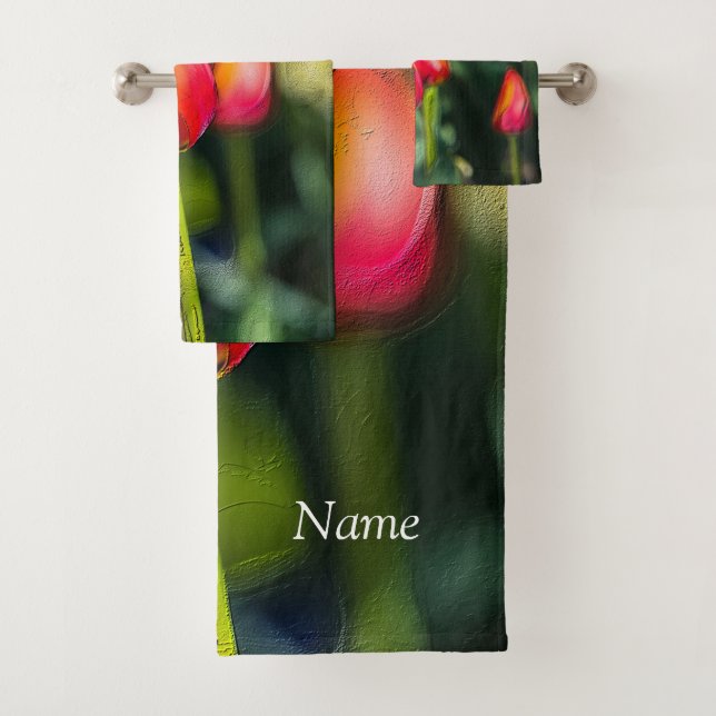 Juego de baño de tulipanes de primavera (In situ)