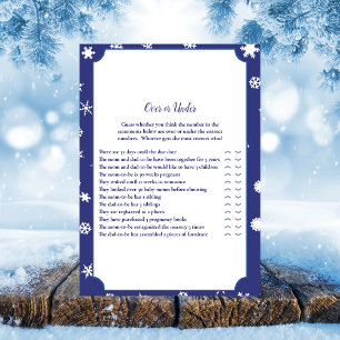 Juego de Bear Over o Under Baby Shower