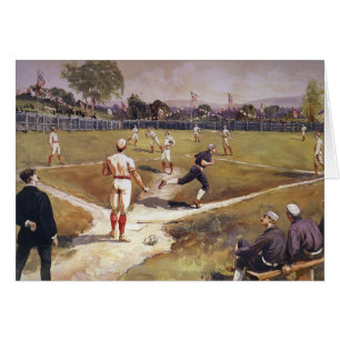 Juego de béisbol deportivo vintage de Henry Sandha