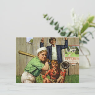 Juego de béisbol vintage, niños jugador de deporte