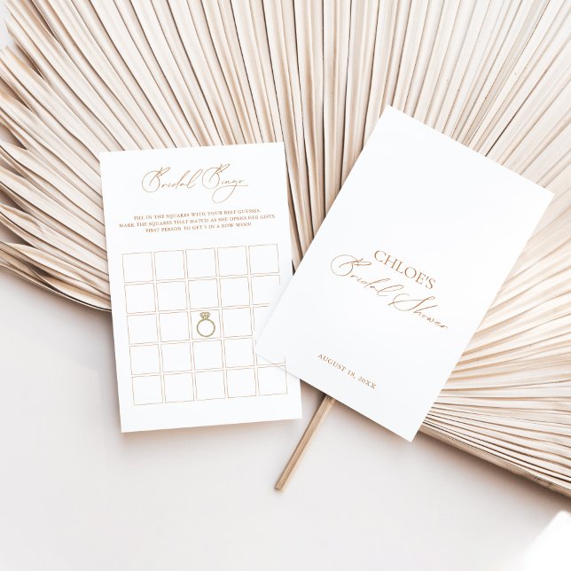 Juego de Bingo Bridal Elegante Tarjeta de Juegos d (Subido por el creador)