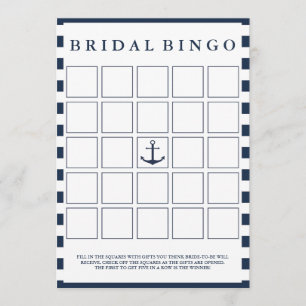 Juego de Bingo de Ducha Bridal de la Marina Náutic