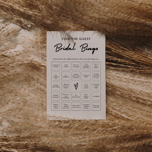 Juego de Bingo de ducha de novia invitado