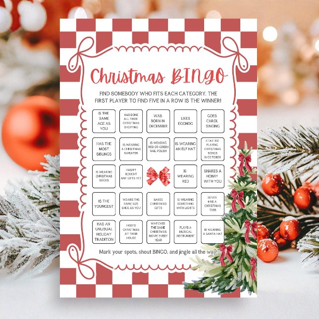 Juego de Bingo de Navidad (Christmas BINGO Coquette Christmas Games)
