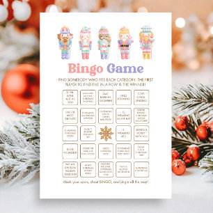 Juego de Bingo de Navidad del Cascanueces