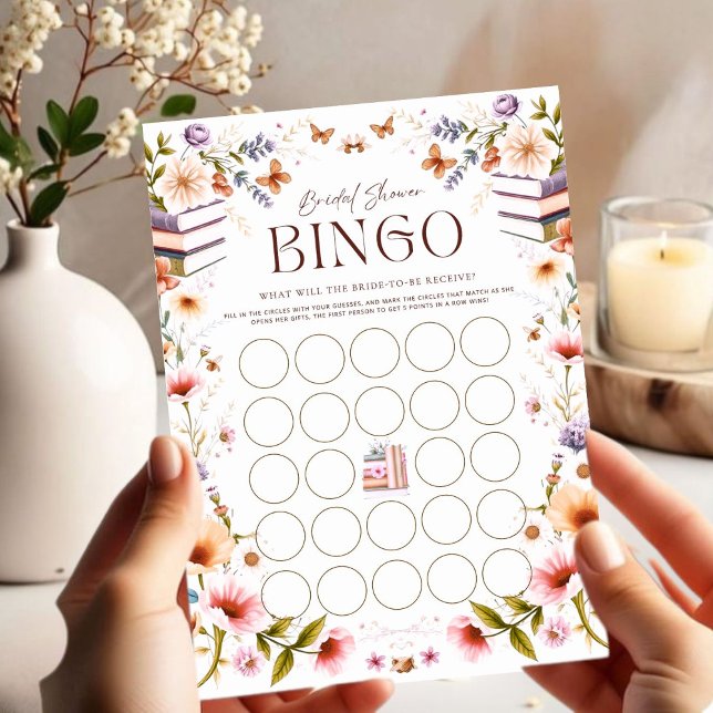 Juego de bingo de novia guiado por flores silvestr (Subido por el creador)